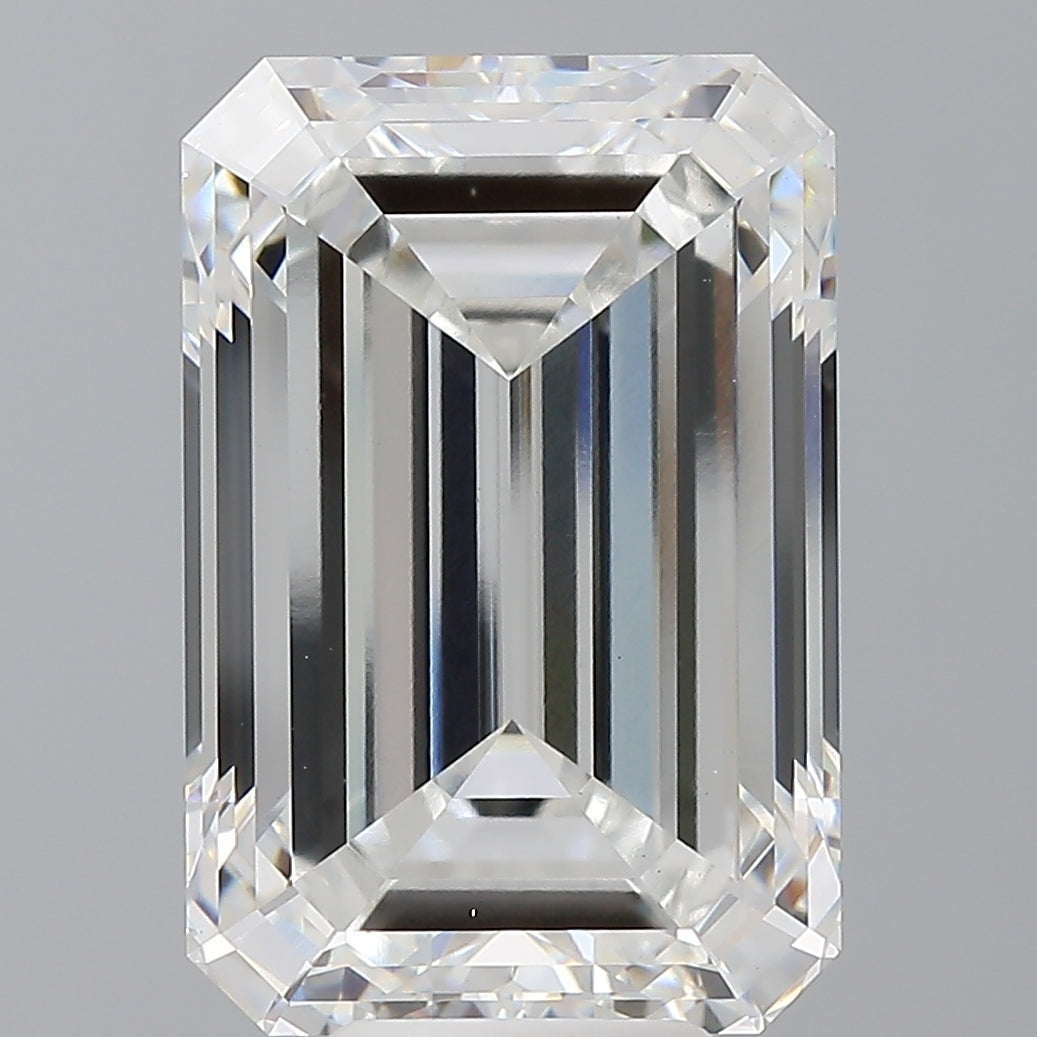9.56 Carat Emerald Shaped, Excellent Cut, E Color, VS1 Clarity, IGI Certified Lab Grown Diamond