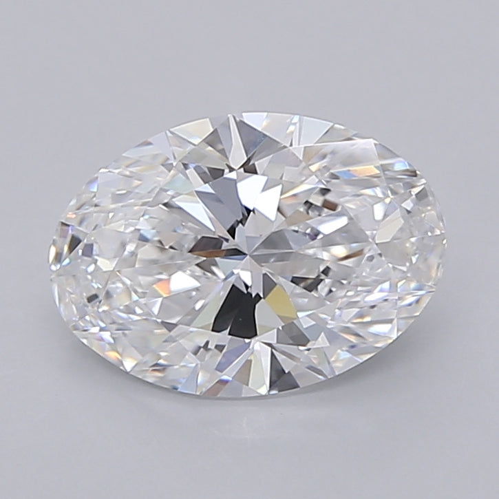 2.01 Carat Oval Shaped, Ideal Cut, D Color, VVS1 Clarity, IGI Certified Lab Grown Diamond