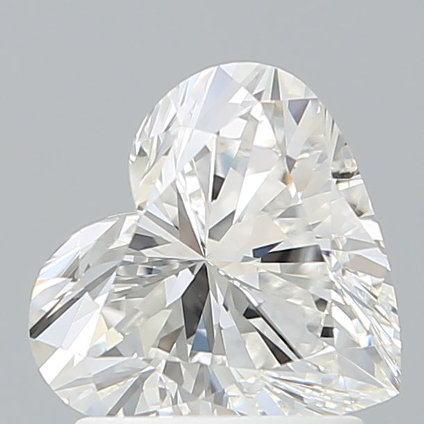 1.52 Carat Heart Shaped, Ideal Cut, E Color, VVS2 Clarity, IGI Certified Lab Grown Diamond