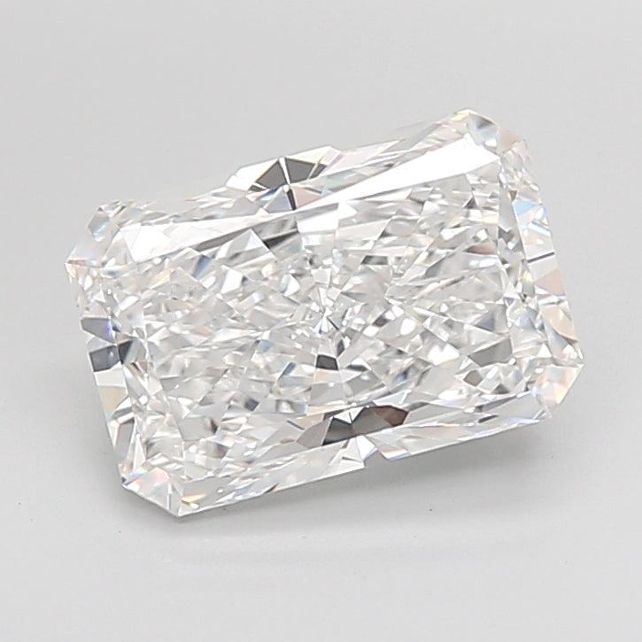 4.04 Carat Radiant Shaped, Ideal Cut, D Color, VVS2 Clarity, IGI Certified Lab Grown Diamond