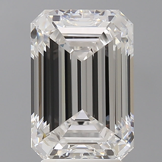 4.02 Carat Emerald Shaped, Ideal Cut, E Color, VS1 Clarity, IGI Certified Lab Grown Diamond