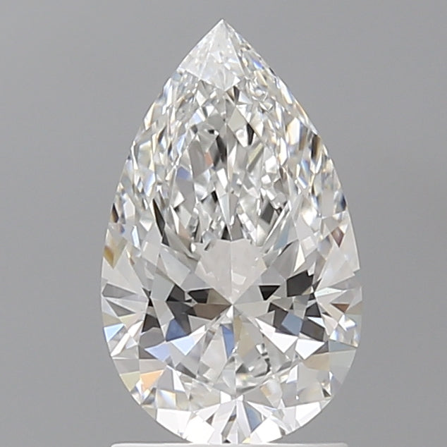 1.60 Carat Pear Shaped, Ideal Cut, E Color, VVS2 Clarity, IGI Certified Lab Grown Diamond