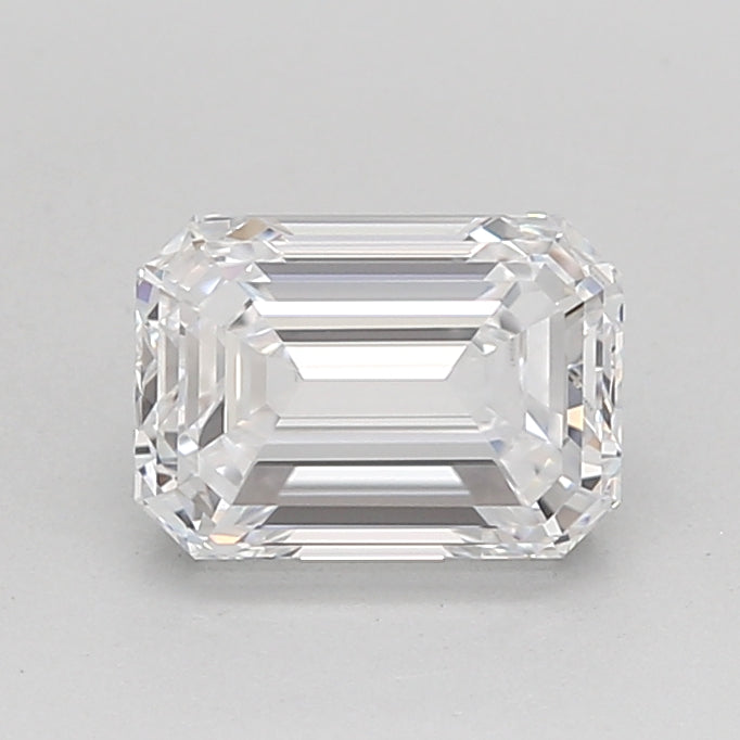 1.66 Carat Emerald Shaped, Ideal Cut, D Color, VVS1 Clarity, IGI Certified Lab Grown Diamond