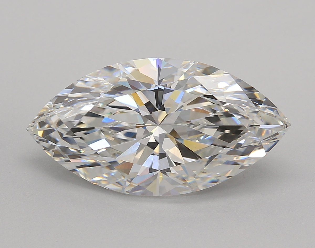 5.02 Carat Marquise Shaped, Excellent Cut, F Color, VS1 Clarity, IGI Certified Lab Grown Diamond
