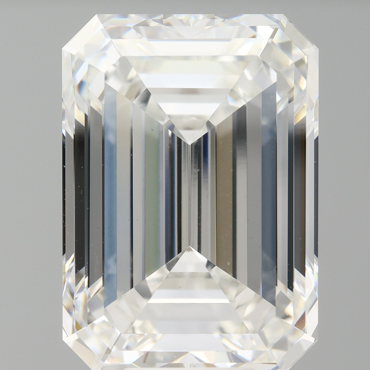 10.56 Carat Emerald Shaped, Ideal Cut, F Color, VVS2 Clarity, IGI Certified Lab Grown Diamond