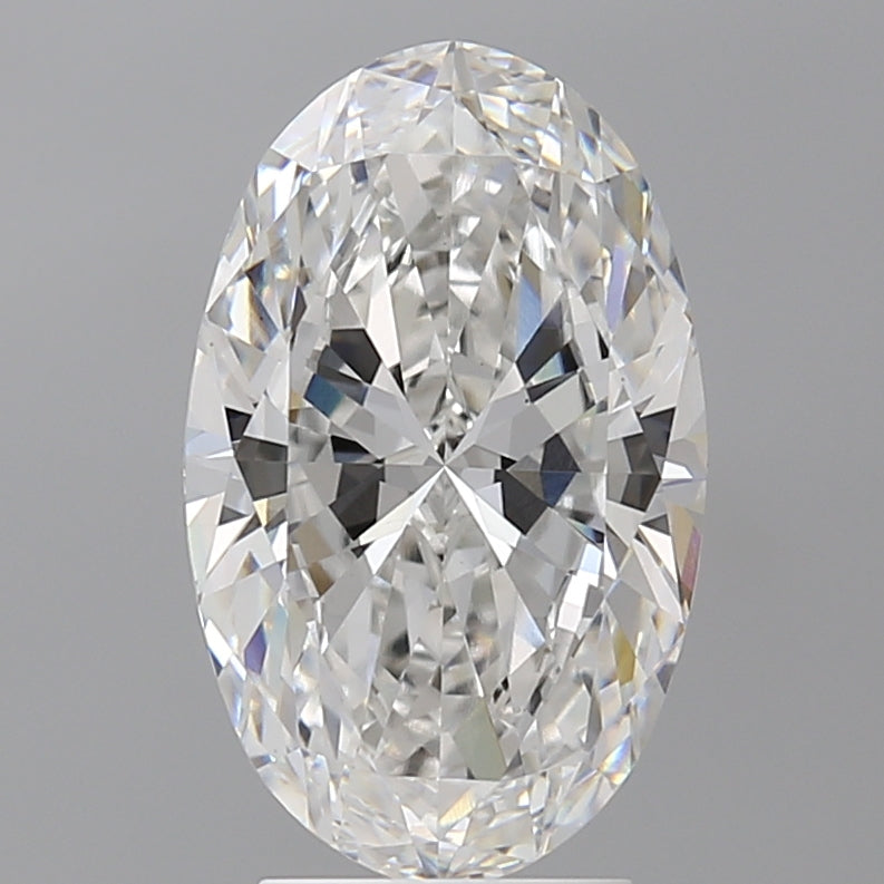 3.59 Carat Oval Shaped, Ideal Cut, E Color, VS1 Clarity, IGI Certified Lab Grown Diamond
