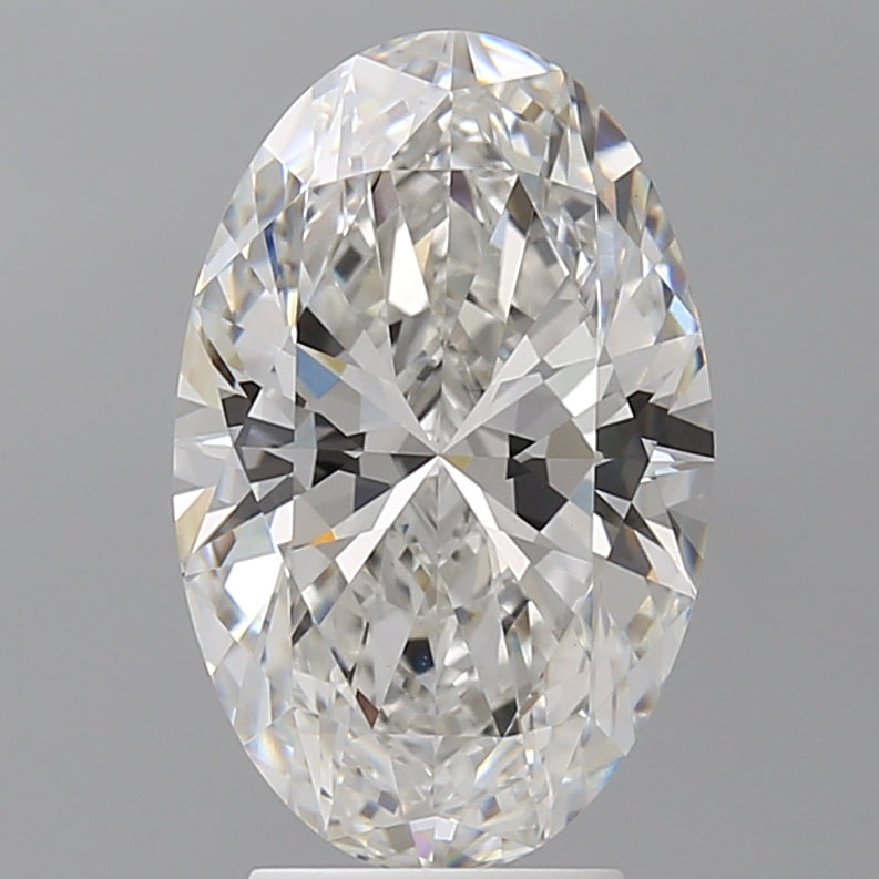 4.04 Carat Oval Shaped, Ideal Cut, F Color, VVS2 Clarity, IGI Certified Lab Grown Diamond