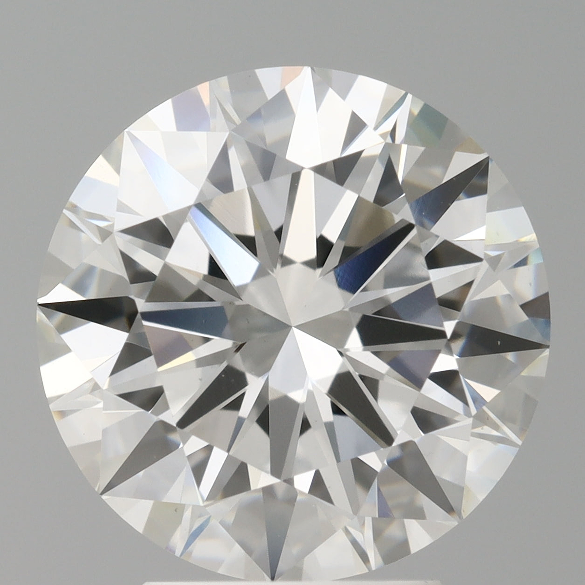 4.08 Carat Round Shaped, Excellent Cut, F Color, VVS2 Clarity, IGI Certified Lab Grown Diamond