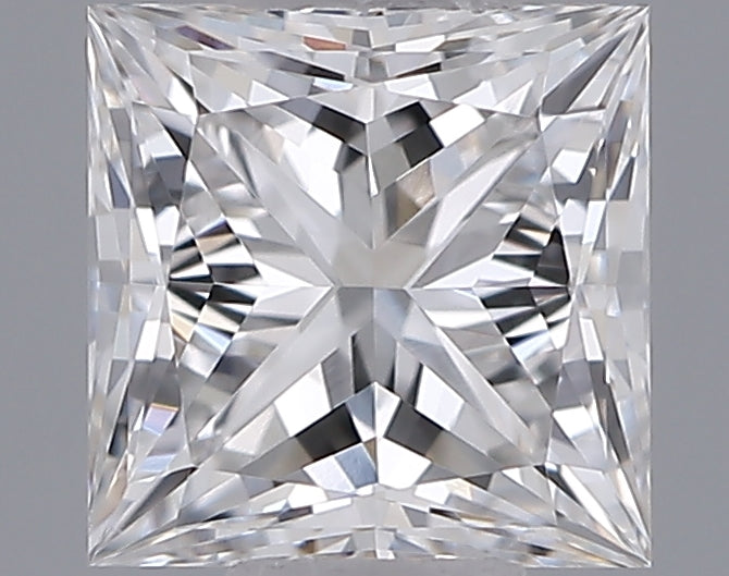0.53 Carat Princess Shaped, Ideal Cut, D Color, VVS2 Clarity, IGI Certified Lab Grown Diamond