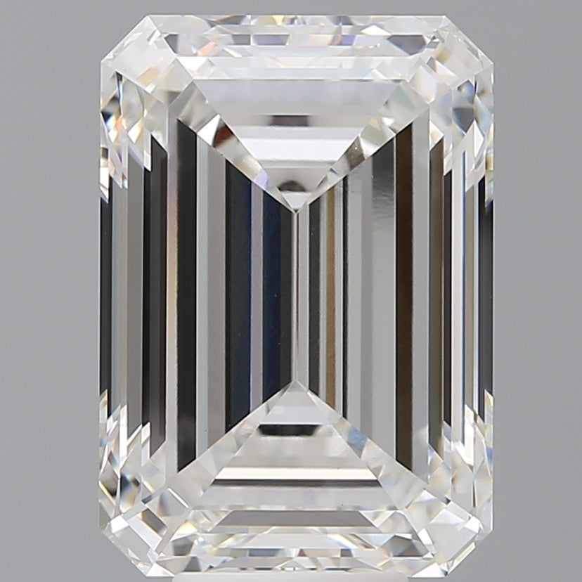 9.50 Carat Emerald Shaped, Ideal Cut, E Color, VVS2 Clarity, IGI Certified Lab Grown Diamond