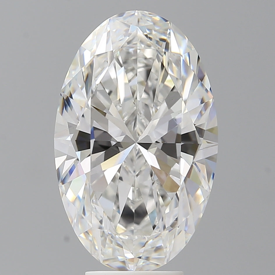 6.07 Carat Oval Shaped, Ideal Cut, F Color, VVS2 Clarity, IGI Certified Lab Grown Diamond
