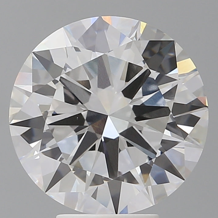 5.55 Carat Round Shaped, Excellent Cut, F Color, VVS2 Clarity, IGI Certified Lab Grown Diamond