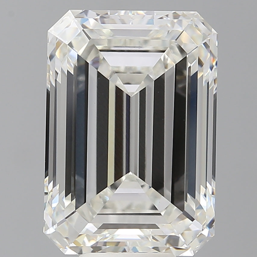 9.56 Carat Emerald Shaped, Ideal Cut, F Color, VS1 Clarity, IGI Certified Lab Grown Diamond
