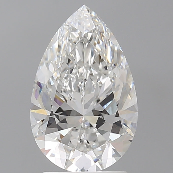 2.55 Carat Pear Shaped, Ideal Cut, E Color, VS1 Clarity, IGI Certified Lab Grown Diamond