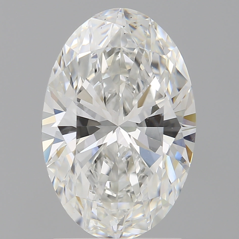 2.10 Carat Oval Shaped, Ideal Cut, F Color, VS1 Clarity, IGI Certified Lab Grown Diamond