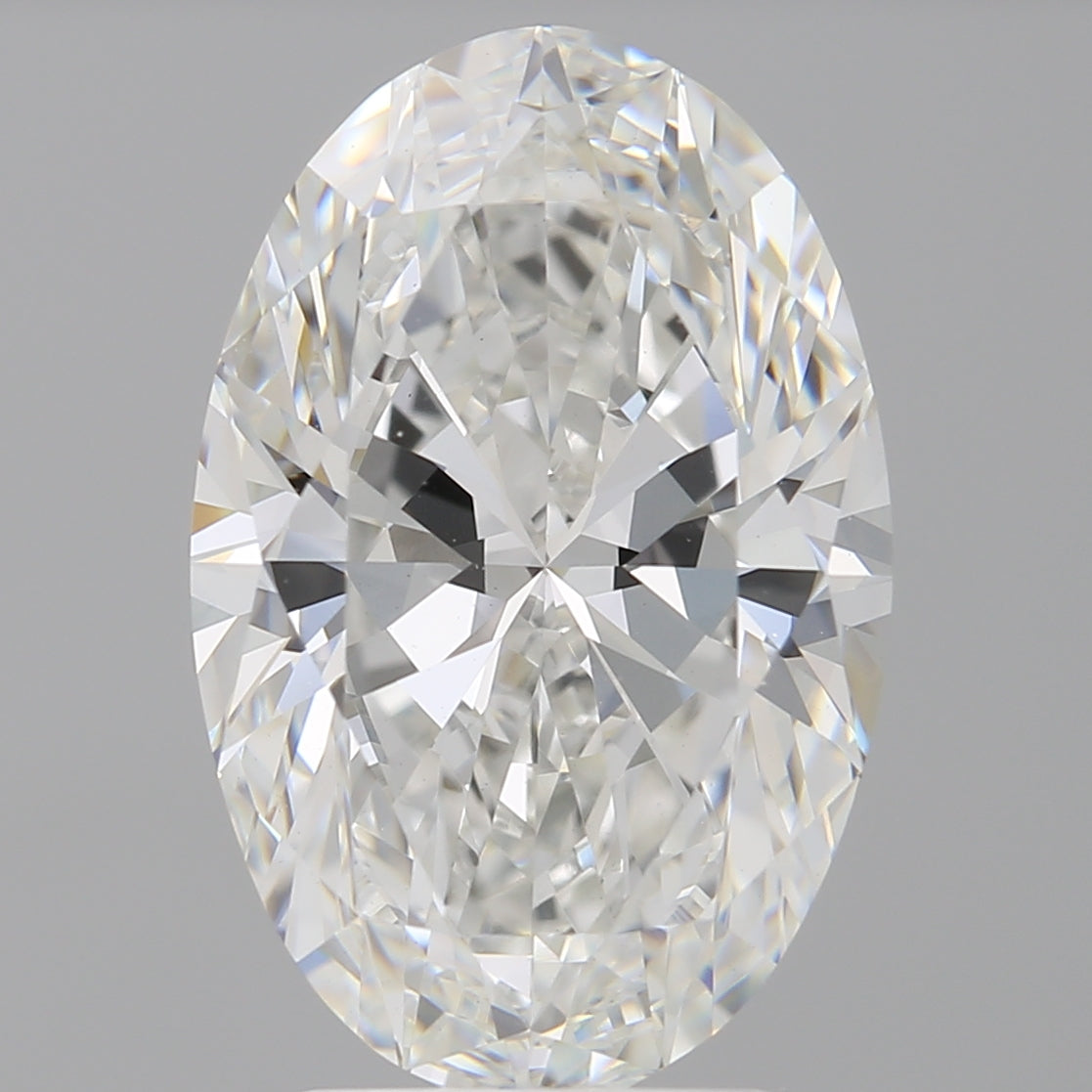 4.06 Carat Oval Shaped, Ideal Cut, E Color, VVS2 Clarity, IGI Certified Lab Grown Diamond
