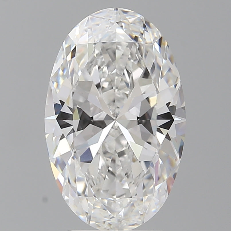 4.10 Carat Oval Shaped, Ideal Cut, E Color, VVS2 Clarity, IGI Certified Lab Grown Diamond