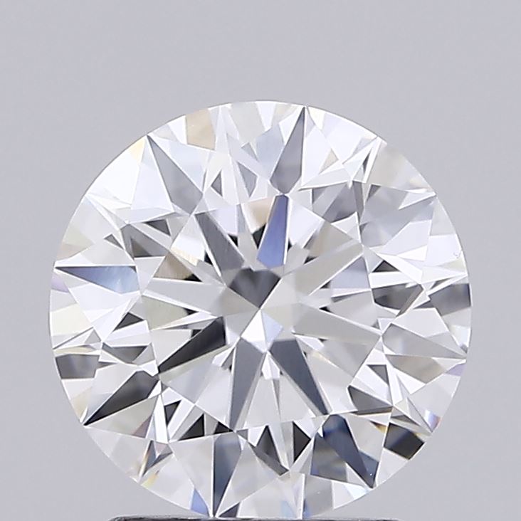 2.08 Carat Round Shaped, Ideal Cut, E Color, VVS2 Clarity, IGI Certified Lab Grown Diamond