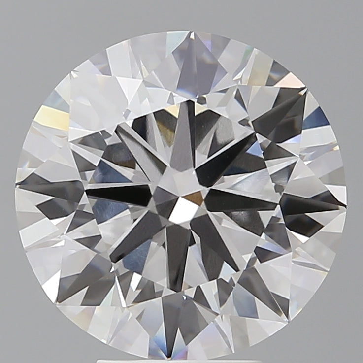 6.06 Carat Round Shaped, Ideal Cut, F Color, VVS2 Clarity, IGI Certified Lab Grown Diamond