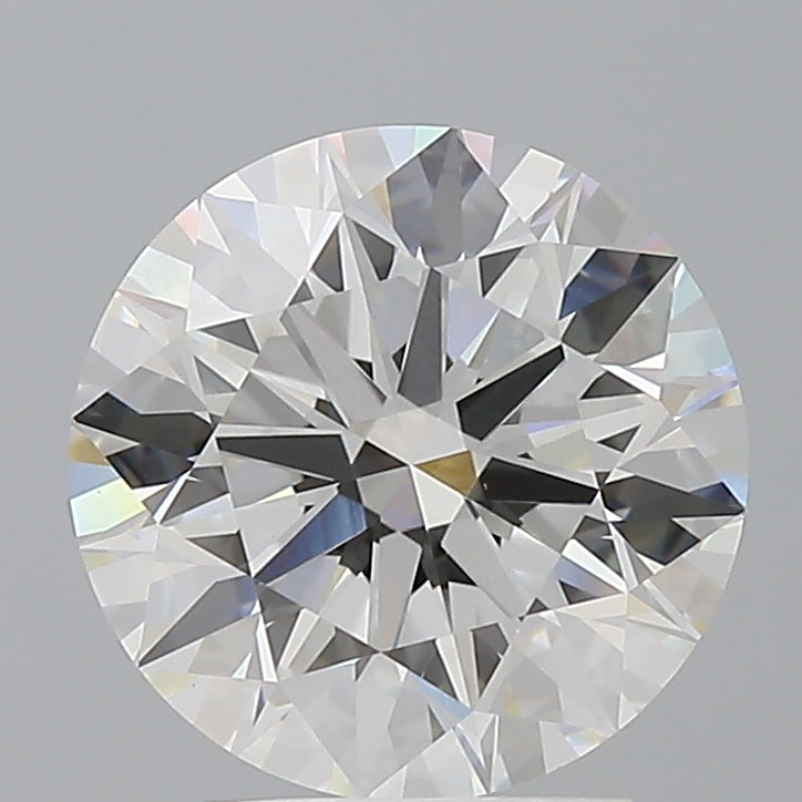 3.09 Carat Round Shaped, Ideal Cut, F Color, VVS2 Clarity, IGI Certified Lab Grown Diamond