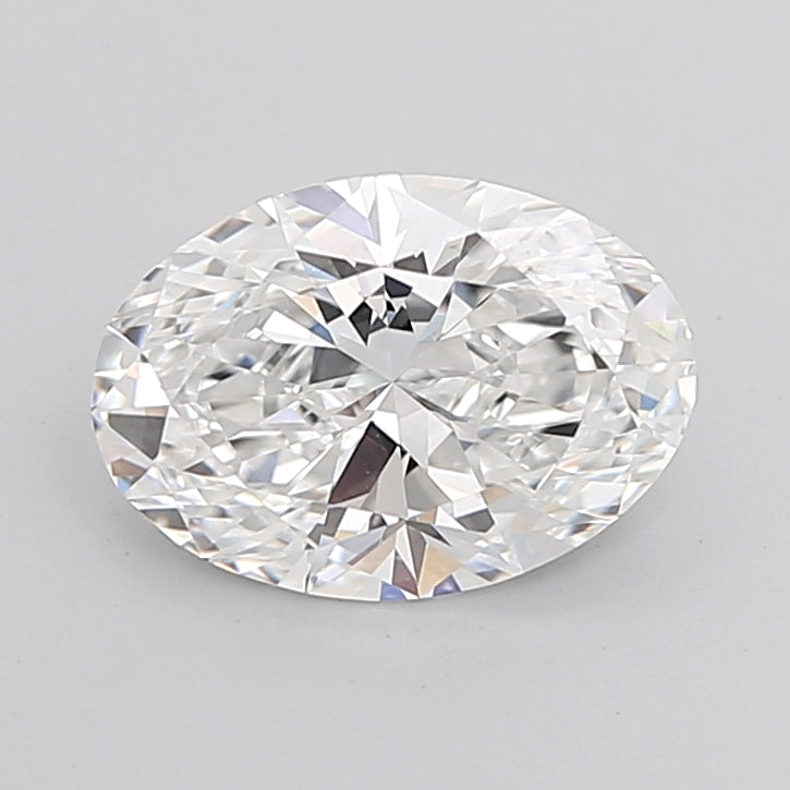 3.05 Carat Oval Shaped, Ideal Cut, D Color, VVS2 Clarity, IGI Certified Lab Grown Diamond