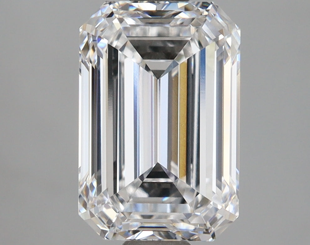 2.94 Carat Emerald Shaped, Ideal Cut, D Color, IF Clarity, IGI Certified Lab Grown Diamond