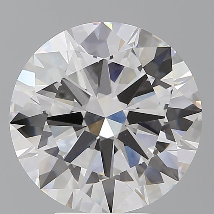 5.04 Carat Round Shaped, Excellent Cut, F Color, VVS2 Clarity, IGI Certified Lab Grown Diamond