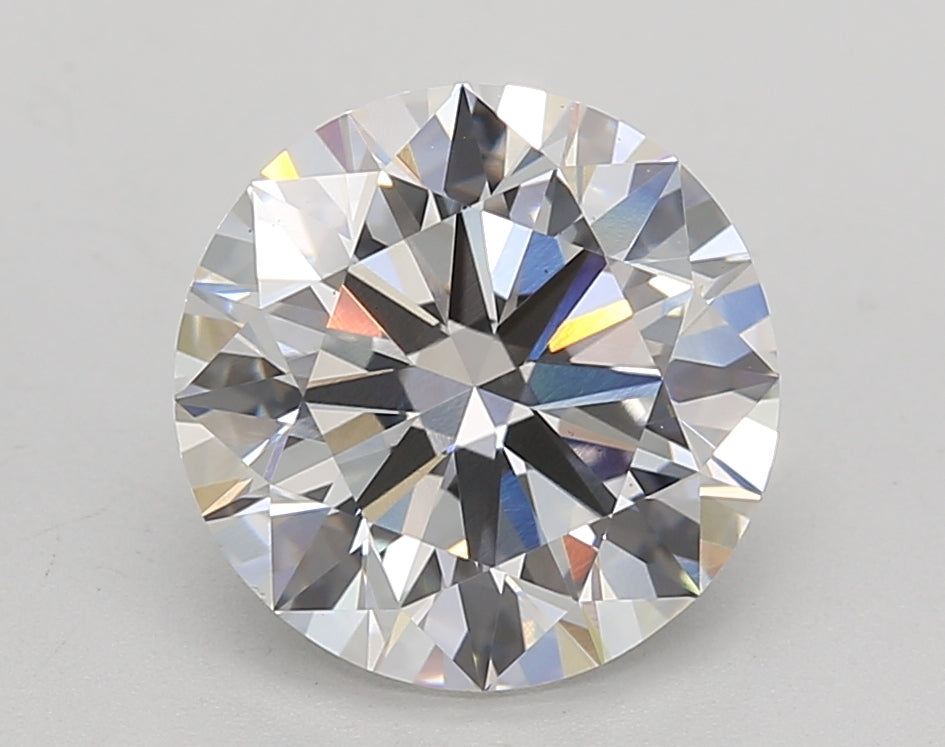 3.22 Carat Round Shaped, Excellent Cut, G Color, VS1 Clarity, GIA Certified Lab Grown Diamond