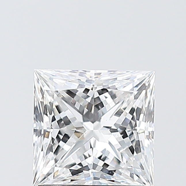 1.54 Carat Princess Shaped, Ideal Cut, E Color, VS1 Clarity, IGI Certified Lab Grown Diamond
