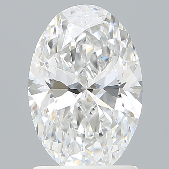 1.55 Carat Oval Shaped, Ideal Cut, D Color, VVS2 Clarity, IGI Certified Lab Grown Diamond