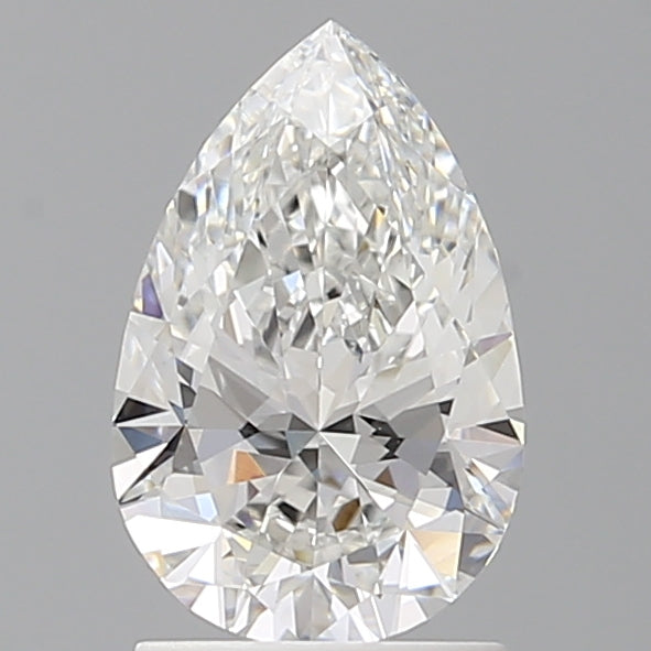 1.58 Carat Pear Shaped, Ideal Cut, E Color, VVS2 Clarity, IGI Certified Lab Grown Diamond