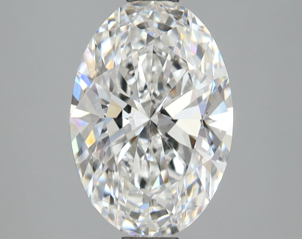 2.54 Carat Oval Shaped, Ideal Cut, E Color, VVS2 Clarity, IGI Certified Lab Grown Diamond