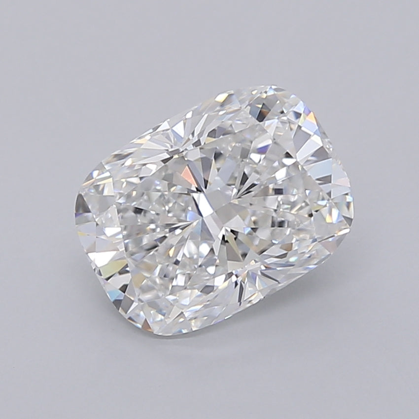 2.55 Carat Cushion Shaped, Ideal Cut, D Color, VVS1 Clarity, IGI Certified Lab Grown Diamond