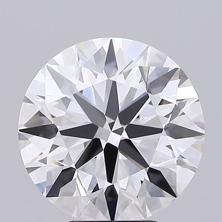 5.56 Carat Round Shaped, Ideal Cut, D Color, VVS2 Clarity, IGI Certified Lab Grown Diamond