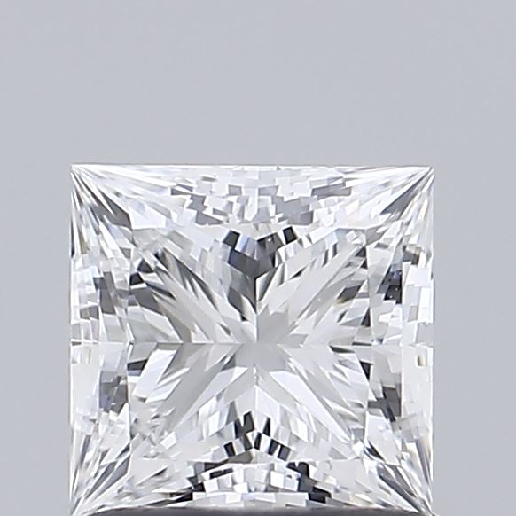 1.01 Carat Princess Shaped, Ideal Cut, D Color, VVS2 Clarity, IGI Certified Lab Grown Diamond