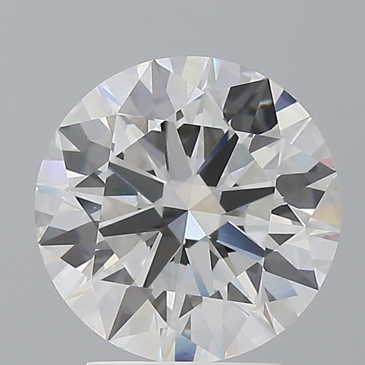 3.10 Carat Round Shaped, Ideal Cut, E Color, VVS2 Clarity, IGI Certified Lab Grown Diamond