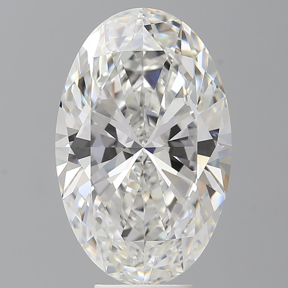 7.58 Carat Oval Shaped, Ideal Cut, F Color, VS1 Clarity, IGI Certified Lab Grown Diamond