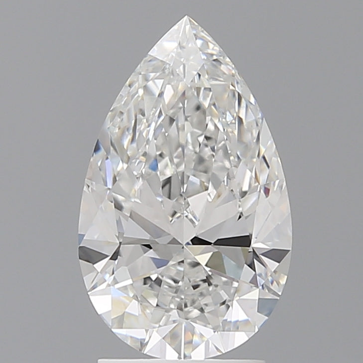 2.50 Carat Pear Shaped, Ideal Cut, E Color, VS1 Clarity, IGI Certified Lab Grown Diamond