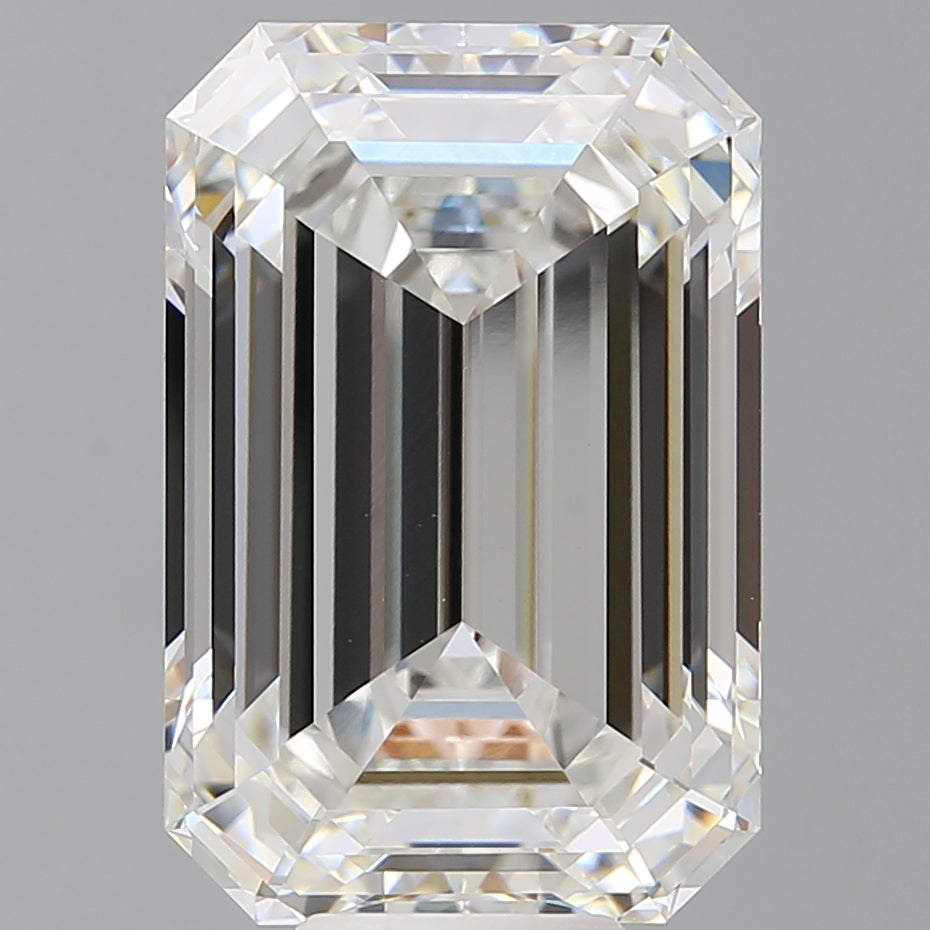 11.58 Carat Emerald Shaped, Ideal Cut, F Color, VVS2 Clarity, IGI Certified Lab Grown Diamond