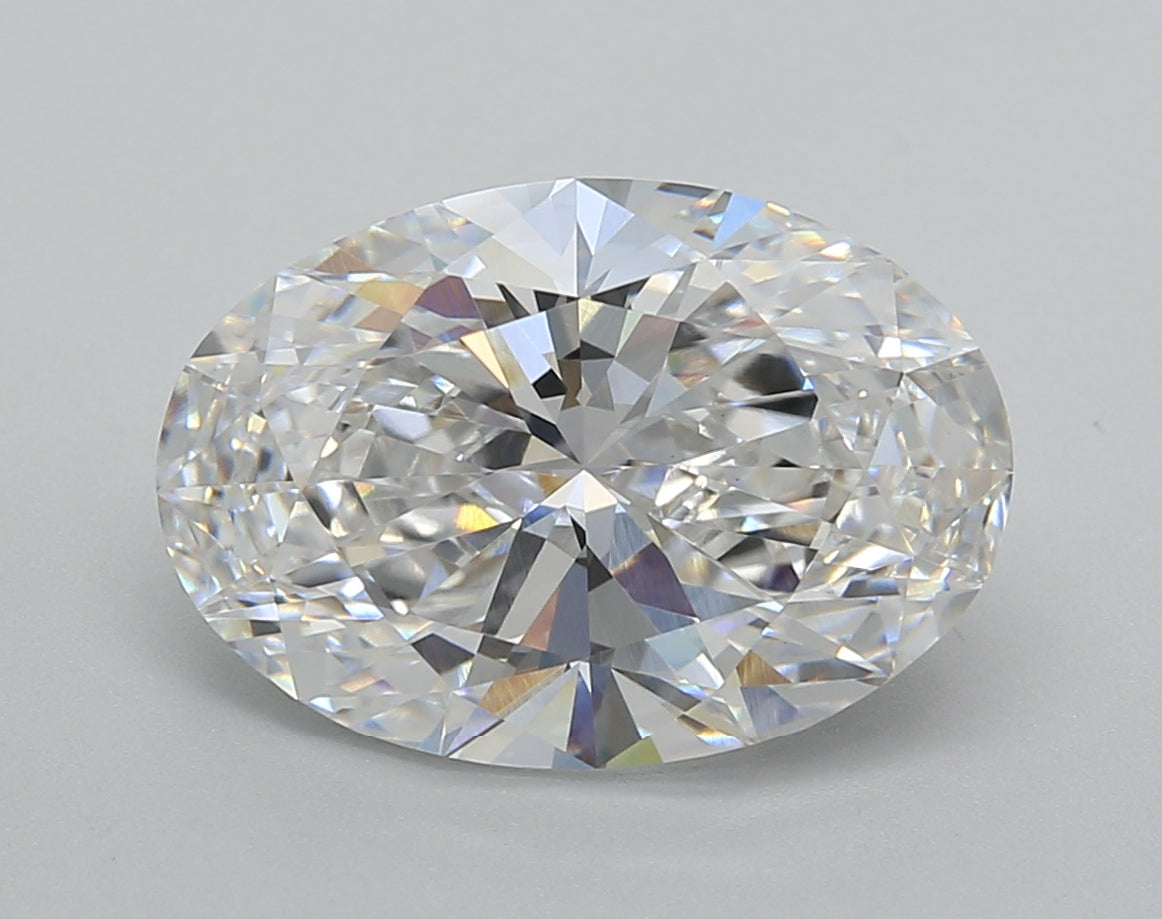4.52 Carat Oval Shaped, Excellent Cut, E Color, VVS2 Clarity, IGI Certified Lab Grown Diamond