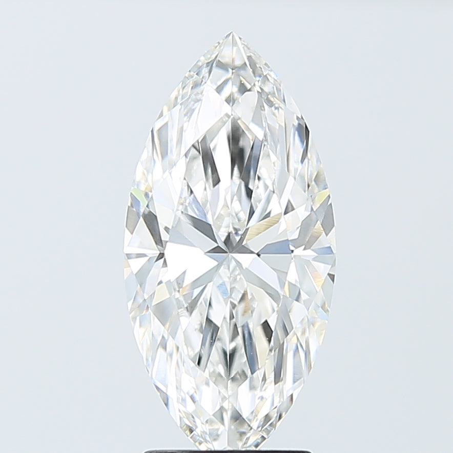 3.10 Carat Marquise Shaped, Ideal Cut, F Color, VVS2 Clarity, IGI Certified Lab Grown Diamond