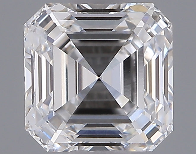 1.05 Carat Asscher Shaped, Ideal Cut, D Color, VVS1 Clarity, IGI Certified Lab Grown Diamond