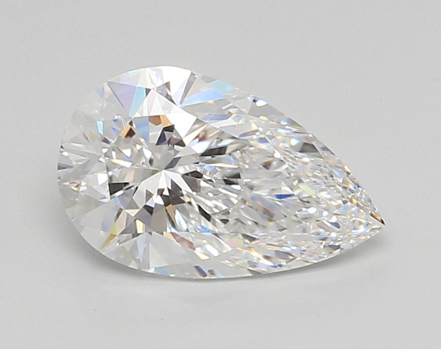 2.00 Carat Pear Shaped, Ideal Cut, E Color, VVS1 Clarity, IGI Certified Lab Grown Diamond