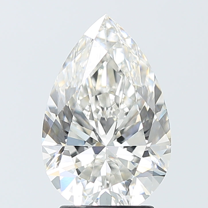 3.01 Carat Pear Shaped, Ideal Cut, G Color, VS1 Clarity, IGI Certified Lab Grown Diamond