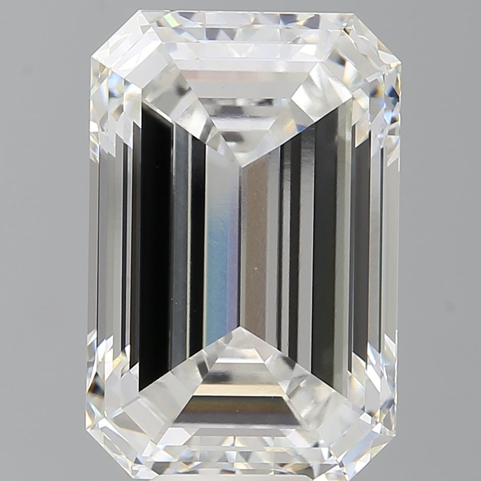 12.10 Carat Emerald Shaped, Ideal Cut, F Color, VVS2 Clarity, IGI Certified Lab Grown Diamond