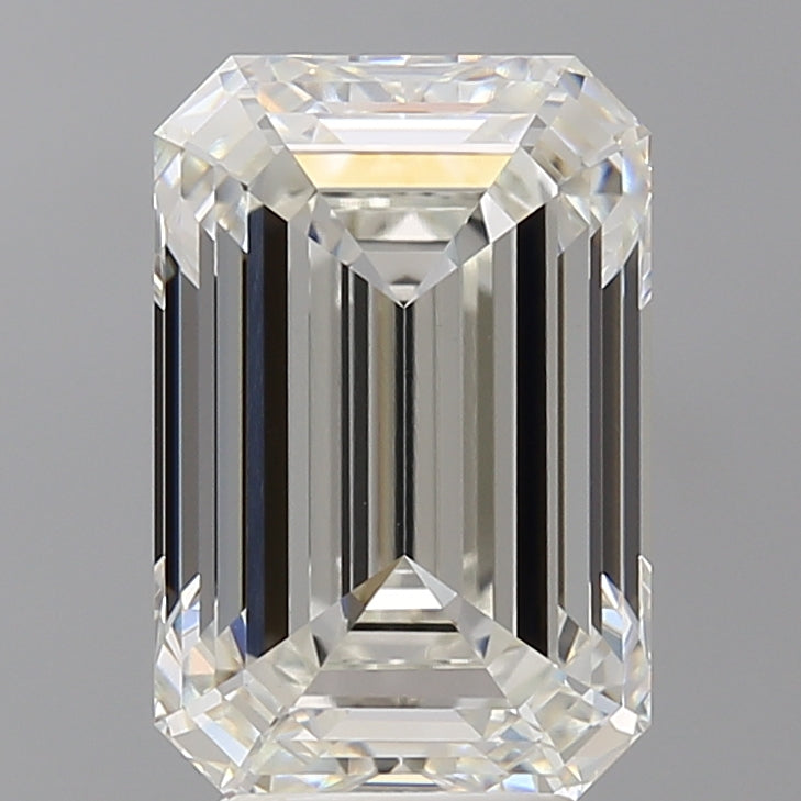5.07 Carat Emerald Shaped, Ideal Cut, G Color, VVS2 Clarity, IGI Certified Lab Grown Diamond