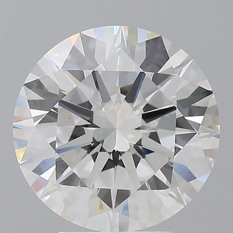 4.55 Carat Round Shaped, Excellent Cut, E Color, VVS2 Clarity, IGI Certified Lab Grown Diamond