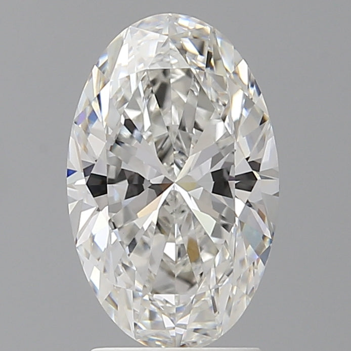 2.60 Carat Oval Shaped, Ideal Cut, F Color, VVS2 Clarity, IGI Certified Lab Grown Diamond