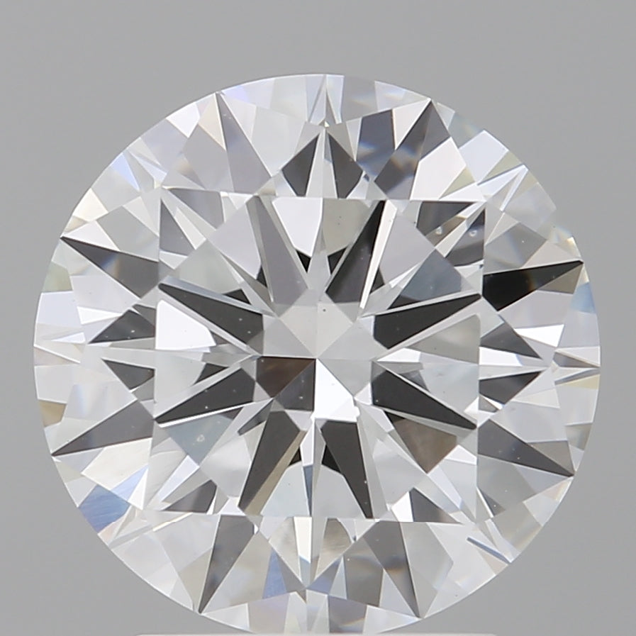 3.01 Carat Round Shaped, Excellent Cut, E Color, VVS2 Clarity, IGI Certified Lab Grown Diamond