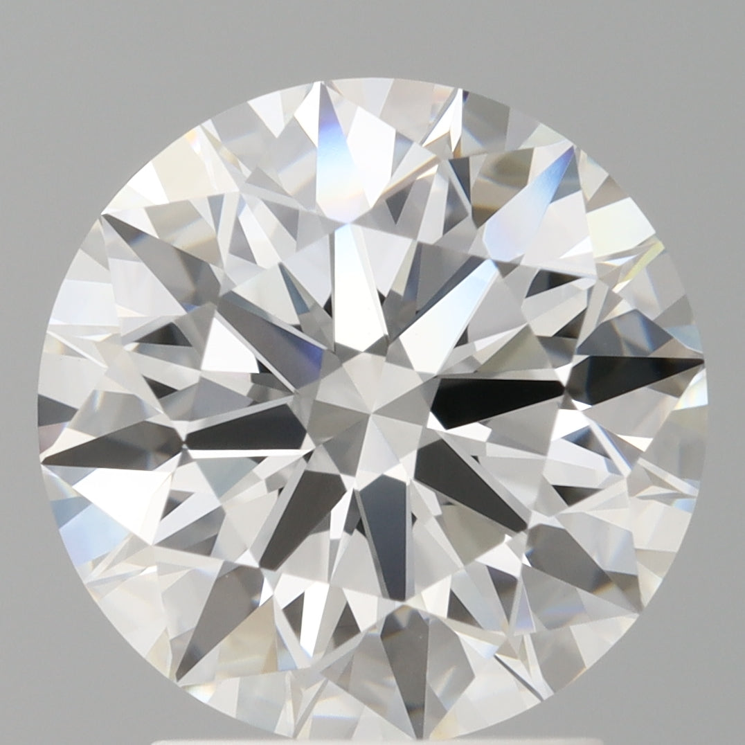 2.60 Carat Round Shaped, Ideal Cut, D Color, VVS2 Clarity, IGI Certified Lab Grown Diamond